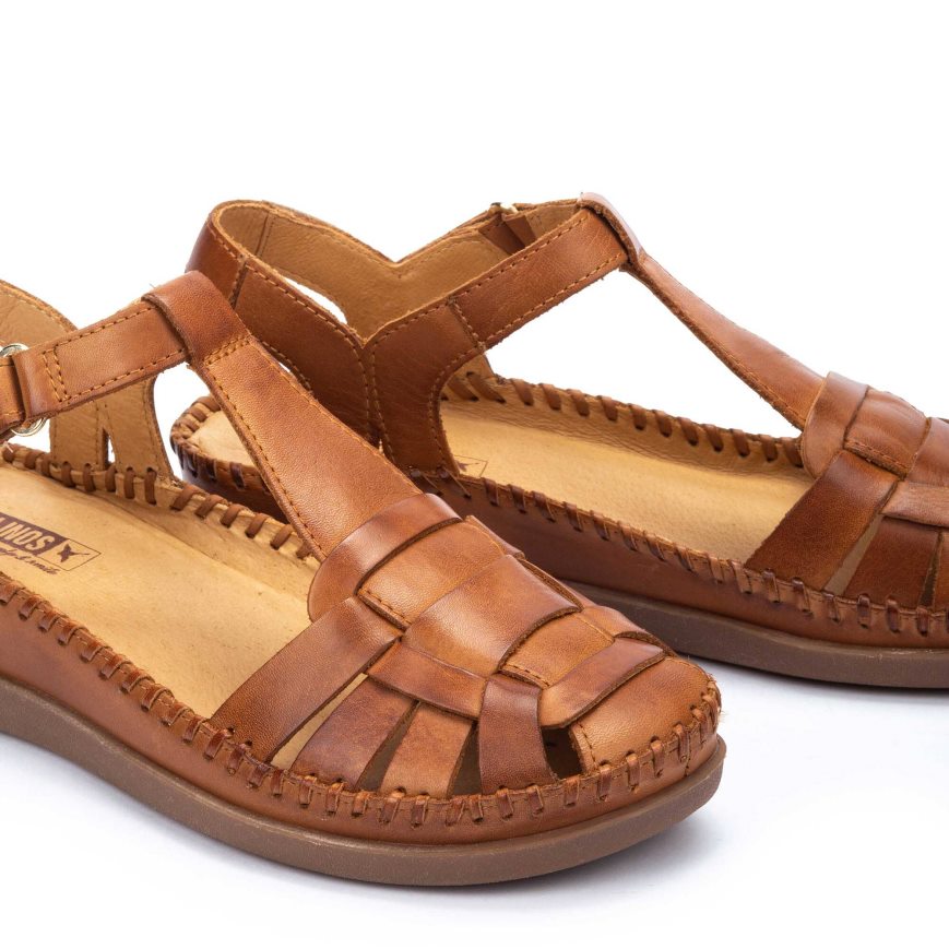 Women's Pikolinos CADAQUES Wedge Sandals Brown | NZ P5827A1